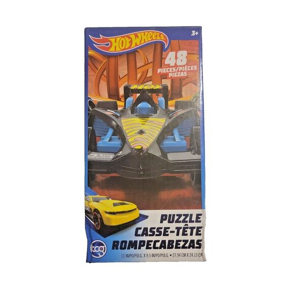 Hot Wheels Puzzle 48 PIECES - Small Puzzle Game for Ages 3+ - Picture 1 of 2